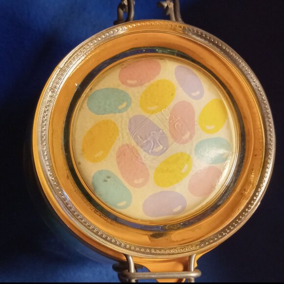 Antique Vintage Swing Top Glass Mason Easter Bunny Holiday Decorative Jar - Picture 10 of 15